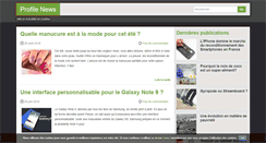 Desktop Screenshot of profilenews.fr